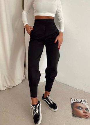 Спортивные штаны женские черный, бежевый, красный,&nbsp; молочный, графит1 фото