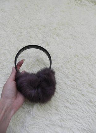 ⛔✅ вушка навушники натуральне хутро кролик розмір універсальний