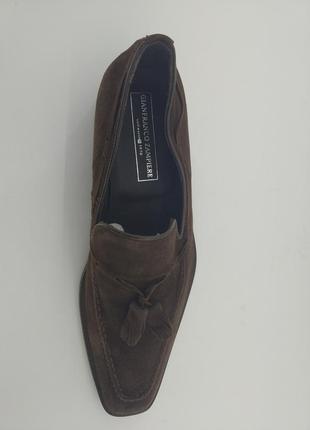 Замшевые туфли мужские коричневые zampiere арт. (08) 41р.