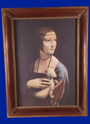 Картина аквареллю на полотні "жінка" арт. 037