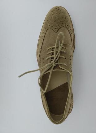 Туфлі чоловічі замшеві formula joven 43 р. 28 см бежеві арт. 065 фото
