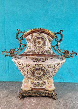 Винтажная керамическая ваза ст. 01192 фото