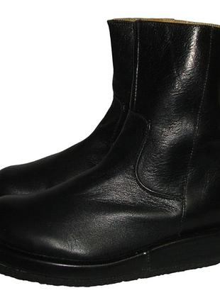 Ботинки кожаные мужские черные dry-shod (020) 40р.