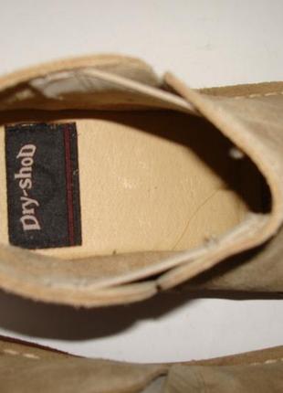 Ботинки замшевые мужские бежевые dry-shod (053) 39р.5 фото