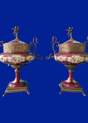Керамические вазы с бронзой limoges арт. 0125