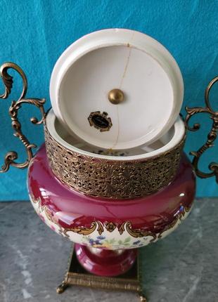 Керамічні вази з бронзою limoges арт. 01255 фото