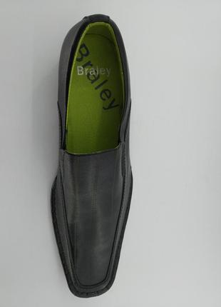 Туфлі  шкіряні чоловічі braley 40 р. 26 см чорні6 фото