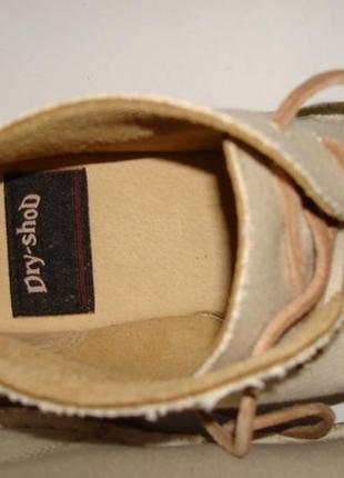 Ботинки кожаные мужские белые dry-shod (079) 39,40,41,42р.5 фото
