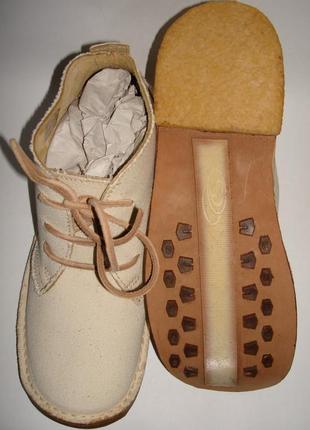 Ботинки кожаные мужские белые dry-shod (079) 39,40,41,42р.6 фото