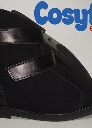 Ботинки мужские черные на широкую ногу cosyfeet new black (015) 45р.