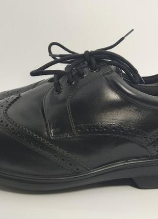 Туфлі чоловічі шкіряні на широку ногу cosyfeet 43 р. 28,5 см чорні арт. 045 фото
