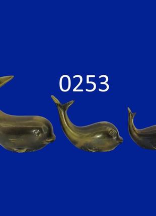 Бронзові фігури "кити" арт. 0253