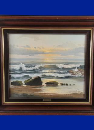 Картина маслом на полотні "на березі морі" арт. 0311 фото