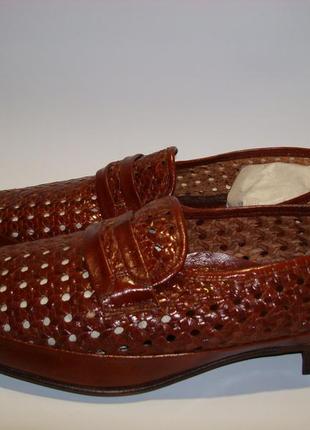 Мокасины мужские кожаные коричневые delicias 46р.2 фото