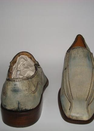 Туфли мужские кожаные серые baerchi 41р.5 фото