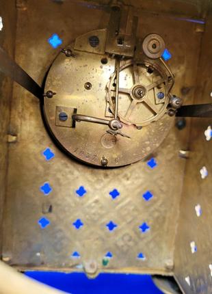 Бронзовые механические часы "домик" арт. 0326