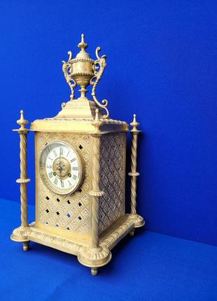 Бронзовые механические часы "домик" арт. 0326