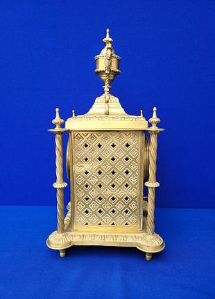 Бронзовые механические часы "домик" арт. 0326