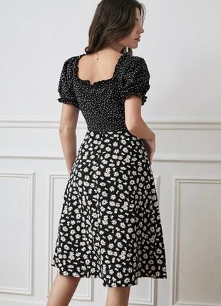 Платье миди в цветочный принт shein 3xl6 фото
