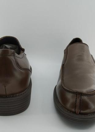 Туфлі шкіряні чоловічі brass 45 р. 30,5 см коричневі арт. 025 фото