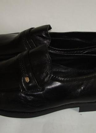 Туфли кожаные мужские черные gran lujo 45р.2 фото