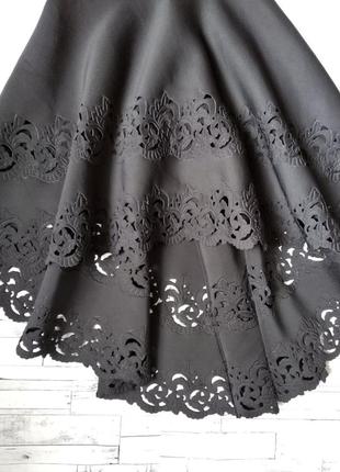 Асиметричне плаття artj жіноче чорне з перфорацією5 фото