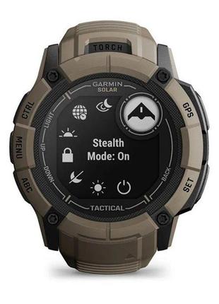 Смарт-часы garmin instinct 2x solar - tactical edition коричневый4 фото