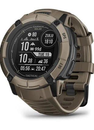 Смарт-годинник garmin instinct 2x solar - tactical edition коричневий