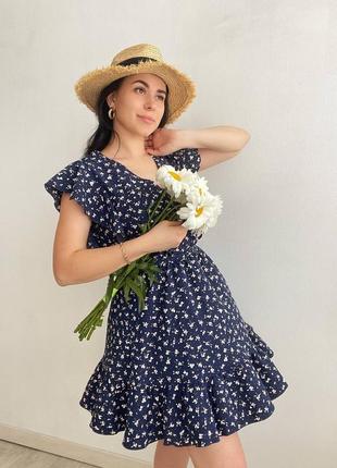 Тренд літа 2023! легка літня сукня квітковий принт, невагома сукня у квіточку, літнє плаття8 фото