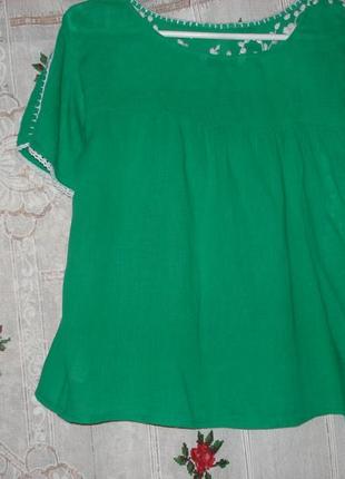 Супер блуза"george"р.8,100%коттон,индия.2 фото