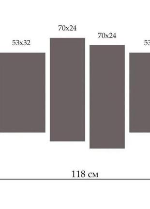 Модульна картина на полотні на стіну для інтер`єру/спальні/прихожої dk міст вночі 112х75 см (plm4 163)2 фото