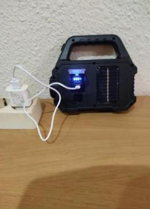 Фонарик прожектор аккумуляторный светильник 7в1, повербанк, led7 фото