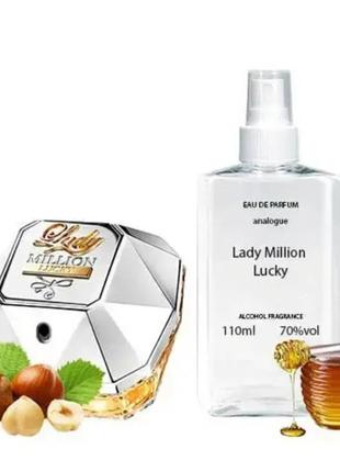 Аромат схожий на paco rabanne lady million lucky, наливні французькі парфуми,парфумерна вода, чоловічі парфуми.пак2 фото