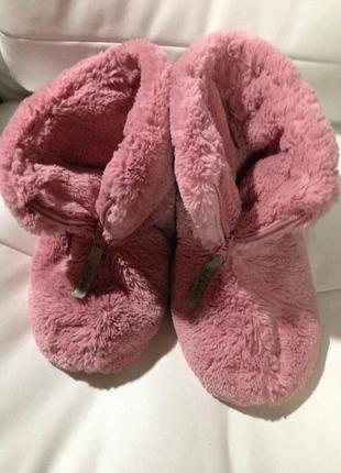 Меховые тапки-сапожки на змейке