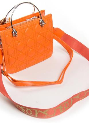 Сумка жіноча класична шкіра fashion 04-02 692 orange3 фото