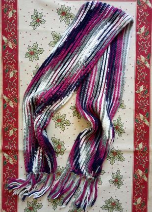 Шарф крупная вязка