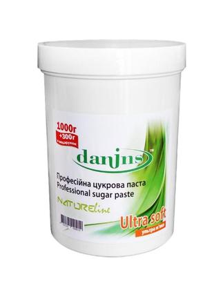 Ультра м'яка цукрова паста для шугарінгу (ultra soft) 1000г +300г danins