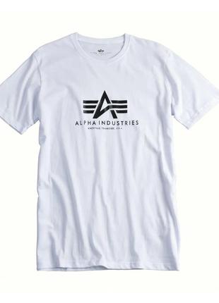 Футболка  alpha industries basic logo tee