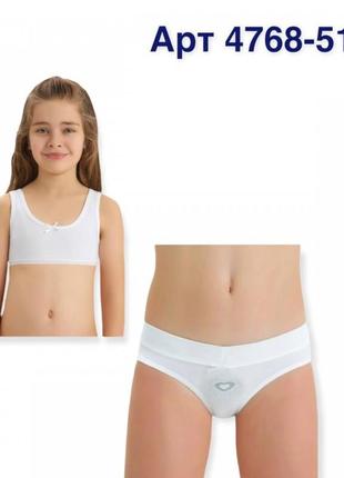 Комплект белья для девочки baykar 4768-5100 белый1 фото