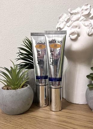 Оригінал isadora active all day wear make-up 24hrs foundation тональний крем 22 honey оригинал тональный крем