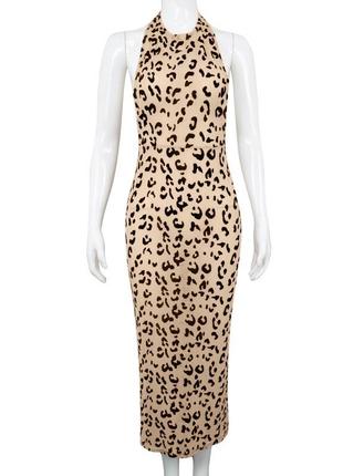 Платье леопардовое,сетка,прозрачное платье на лето,пляжное5 фото
