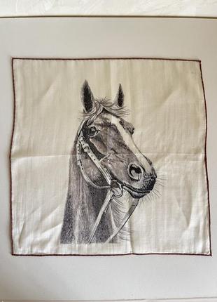 Батистовый карманный платок шов роуль ручной лошади1 фото