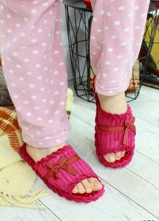 Домашні тапочки "ленточка_бру"