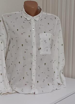 Рубашка блуза от zara.2 фото