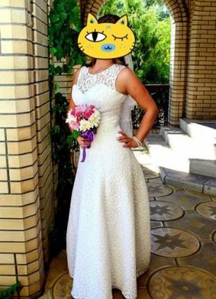 Свадебное платье кружевное