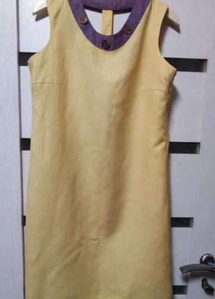 Сукня льон з цікавою спинкою