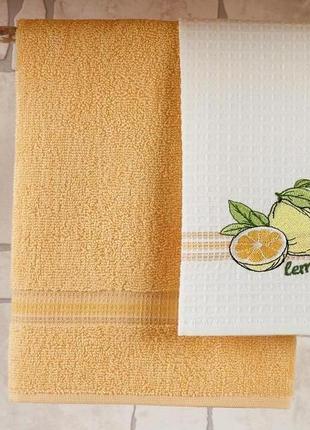 Limon havlu & peсete набір кухонних рушників 40х60 см1 фото