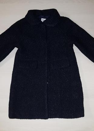 Продам демисезонное пальто темно-синие mayoral на 128 см1 фото