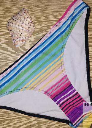 👙яскраві в смужку трусики для купання,бікіні 46.розпродаж.