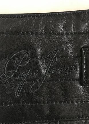 Юбка кожаная короткая стильная pepe jeans размер m/l6 фото